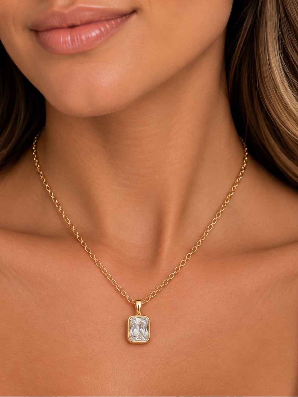 Oshena designer beachwear dainty glow gold‎ necklace New release!